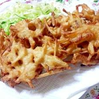 モチモチカリカリ☆米粉でかき揚げ